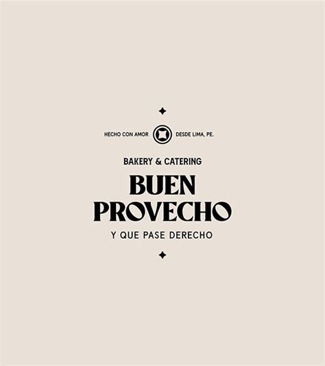 Buen Provecho | Bakery & Soda Shop on Behance