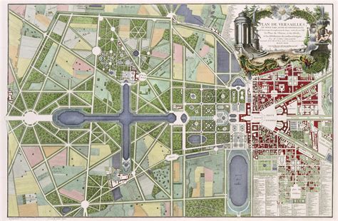 Versailles Plan - Plan Of Versailles France In 1789 From Historical ...