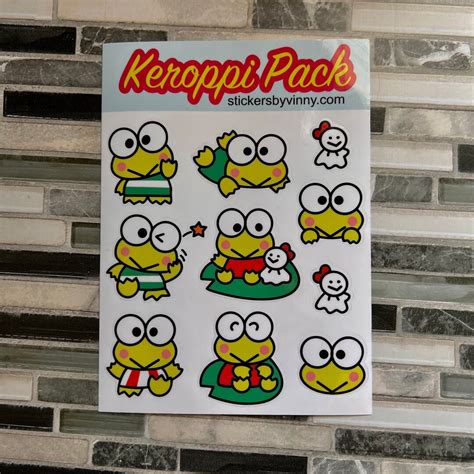 KEROPPI Stickers Keroppi Sticker Pack - Etsy