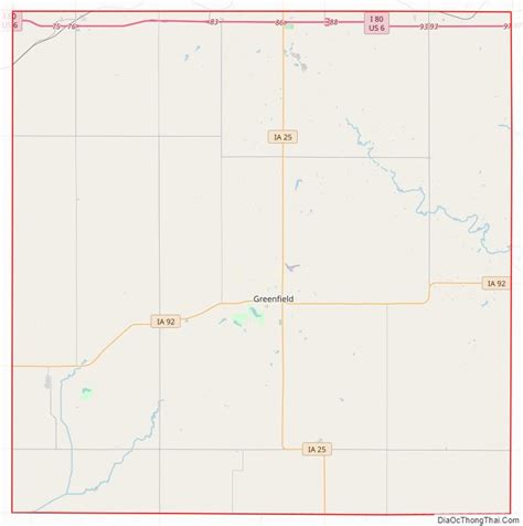 Map of Adair County, Iowa - Địa Ốc Thông Thái