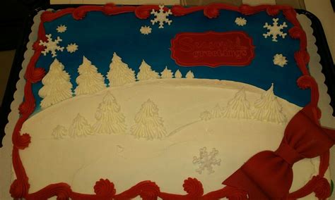 Pin by Robbin Anderson on cake decorating | Snow cake, Christmas cake, Cake