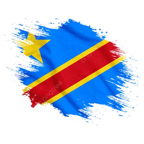 Dr Congo New Watercolor Flag Brush, Dr Congo, Flag, Congo PNG ...