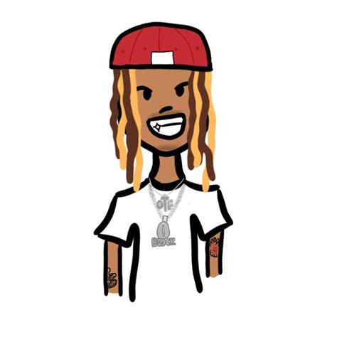 a drawing of a person wearing a red hat and white shirt with dreadlocks