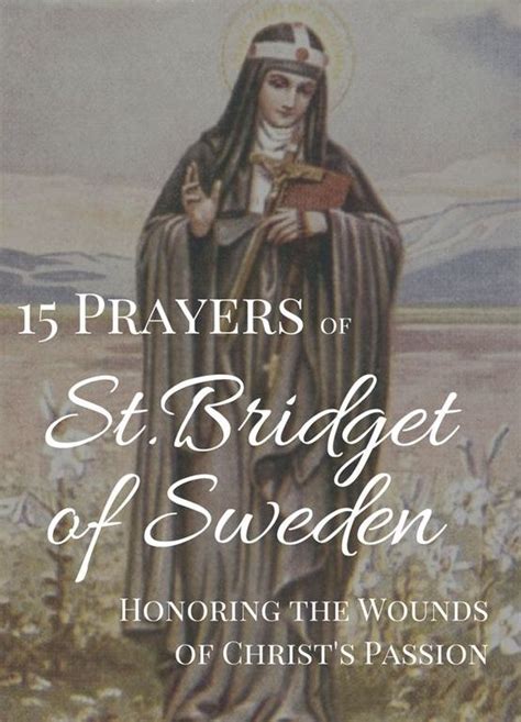 15 prayers of Saint Bridget of Sweden | MaryPages | St bridget of ...