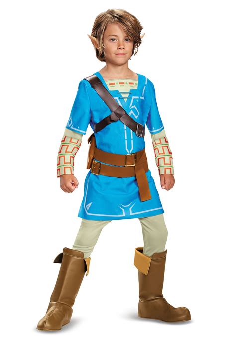 Legend of Zelda Breath of the Wild Link Deluxe Costume for Boys