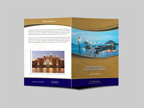 Hotel Resort Bi Fold Brochure Design Templatearun Kumar in Hotel ...