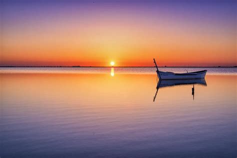 Panoramic photography of ocean sunset with clear sky HD wallpaper ...