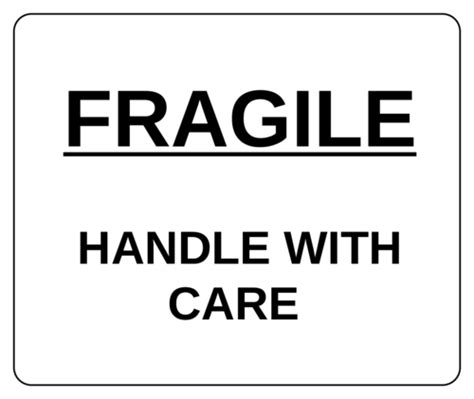 Print Out Fragile Sticker : Fragile Glass 30 Per Sheet Custom Printed ...