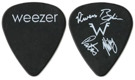 Weezer Guitar Pick 2005 Make Believe Tour w Band Member Signatures ...