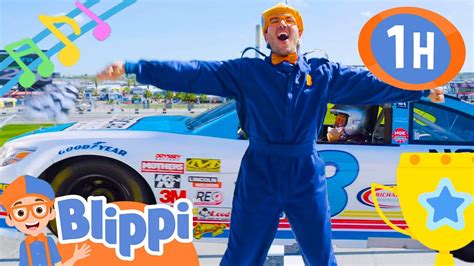 Race Car Song | 1 Hour of BLIPPI Racing songs and More! | Educational ...