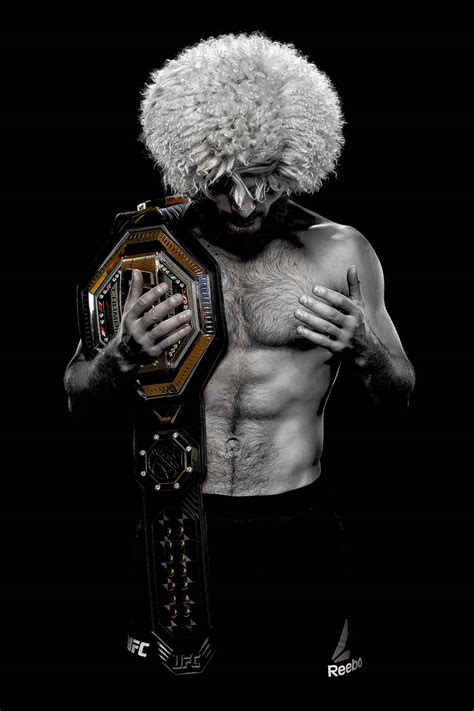 Download Khabib Nurmagomedov BW Wallpaper | Wallpapers.com