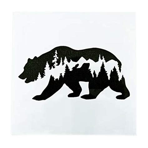 OBUY Forest Bear DIY Craft Hollow Layering Stencils For Painting On ...