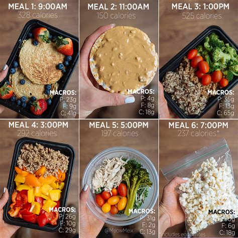 4 Day Meal Prep Plan with Grocery List + Sample Macro Breakdown - MeowMeix