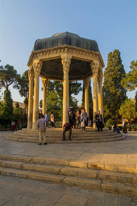 SHIRAZ, IRAN - JULY 8, 2019: People Visit Tomb of Hafez in Shiraz, Ir ...