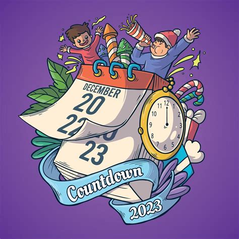 New Year Countdown Celebration Concept 15276109 Vector Art at Vecteezy