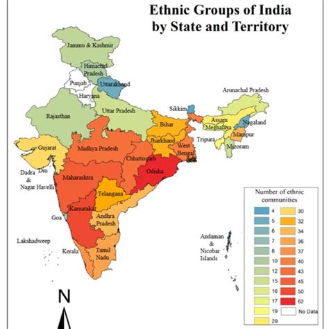 Distribution map of Ethnic communities in India. | Download Scientific ...