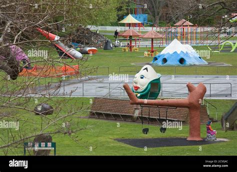 Wanganui, New Zealand - October 6 2017: Kowhai Park a vibrant childrens ...