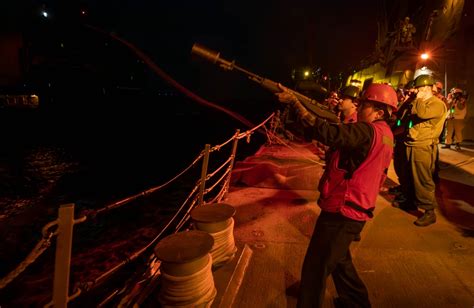 DVIDS - Images - USS Gravely (DDG 107) Conducts a Replenishment-at-Sea ...