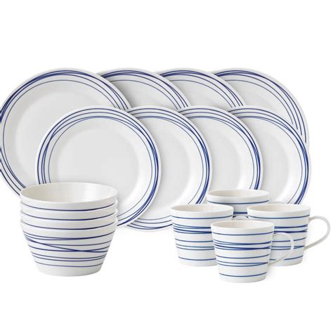 Royal Doulton Pacific Lines, 16 Piece Place Setting | Crystal Classics