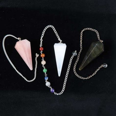 Pendulum Crystals | Hermits' Cupboard | Divination