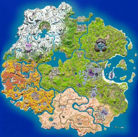 Fortnite Chapter 3 Season 4 Map Revealed - All New Changes and POIs ...