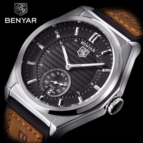 BENYAR Business Chronograph Mens Watches Casual Quartz Wristwatch For ...