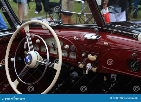 Vintage Bmw Sports Car Interior Editorial Photography - Image: 43921262