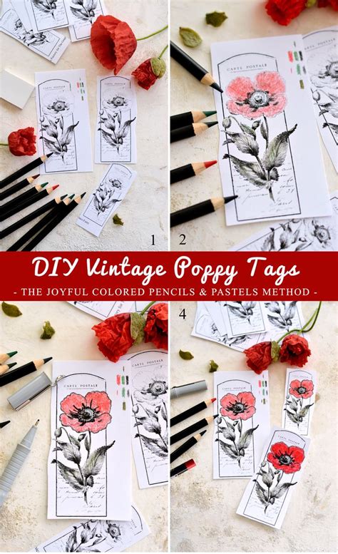 Poppy Craft (DIY Tags)! in 2024 | Poppy craft, Diy tags, Crafts