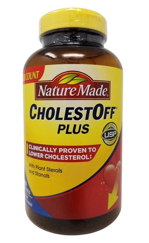 Nature Made CholestOff Plus with Plant Sterols Dietary Supplement 210 ...