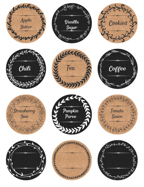 Free Printable Jar Labels Template - Detrester.com