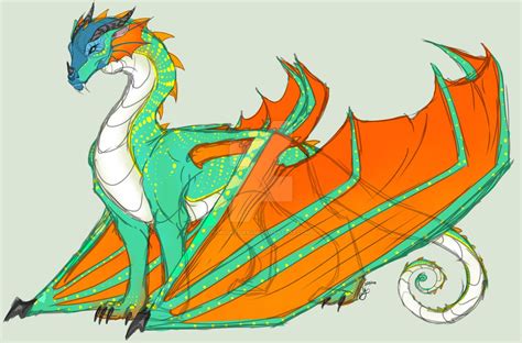 an orange and green dragon is riding on a cart