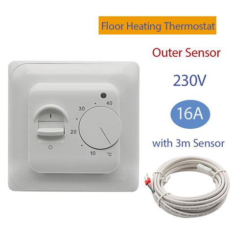 Electric Floor Heating Room Thermostat Manual Floor Heating Cable ...