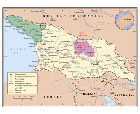 Maps of Abkhazia | Collection of maps of Abkhazia | Asia | Mapsland ...