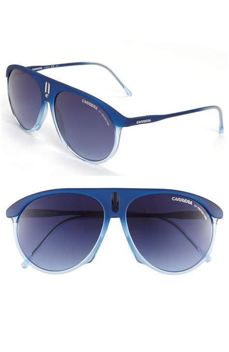 Carrera Eyewear Aviator Sunglasses in Blue | Lyst