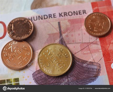 Norwegian Krone Banknotes Coins Nok Currency Norway — Stock Photo ...