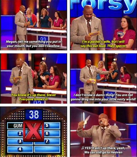 The 20 Funniest Moments From Steve Harvey's Family Feud | Pleated Jeans