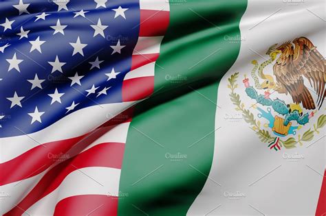 Usa and mexico flags stock photo containing flag and american | High ...