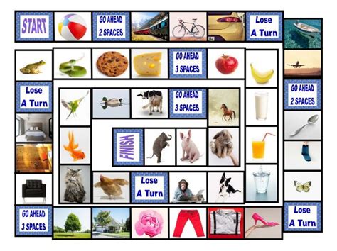 Common Nouns Pre-Kindergarten Board Game | Teaching Resources