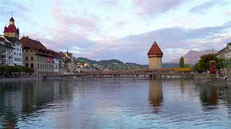 Luzern City with Lake in Switzerland 3368447 Stock Video at Vecteezy