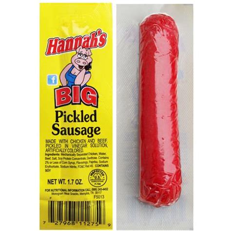 Hannah's Big Pickled Sausage - Made with No Pork