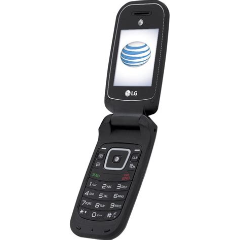 LG B470 AT&T Prepaid Basic 3g Flip Phone, Black – Carrier Locked to AT ...