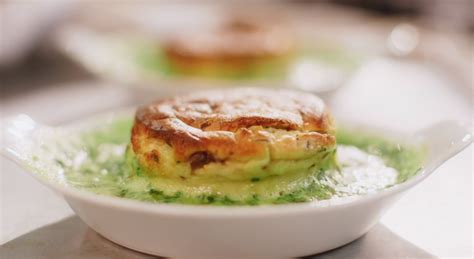 Mary Berry double baked souffles with chestnut mushrooms and a spinach ...