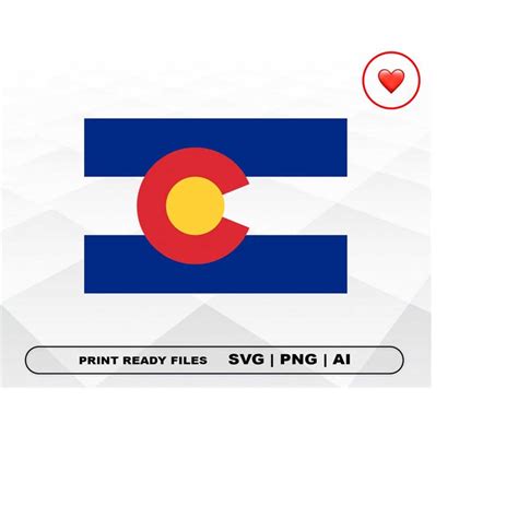 Colorado Flag Svg and PNG Files Clipart, Colorado State Flag - Inspire ...