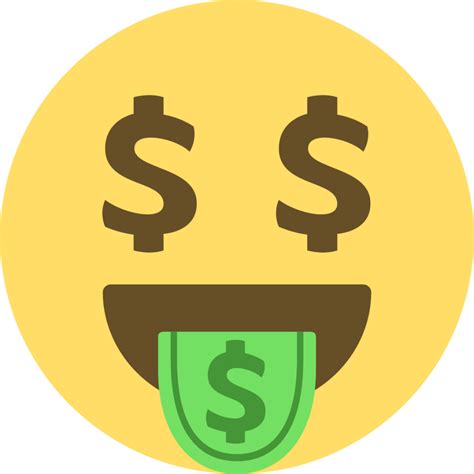 "money-mouth face" Emoji - Download for free – Iconduck