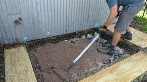 How To Pour A Small Concrete Slab - Lazy Guy DIY