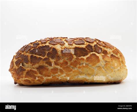 London, - April 2020 – Isolated Loaf Of Tiger Bread On A White ...