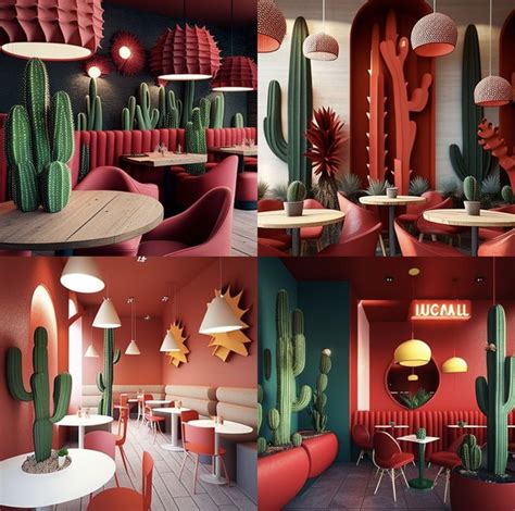 Interior Design Red Restaurant | Cafe interior design, Red restaurant ...