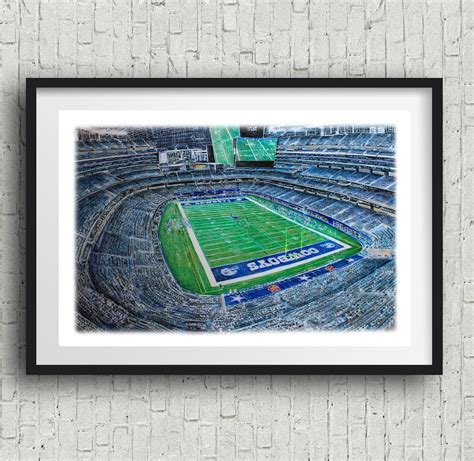 Dallas Cowboys Stadium Artwork Art Print ATT Stadium Wall Art - Etsy