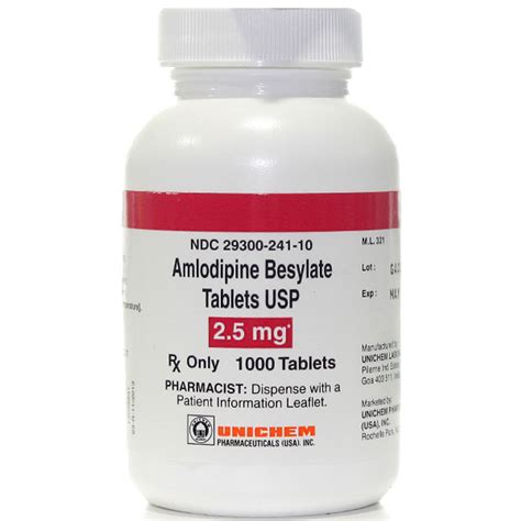 Amlodipine 2.5mg Tablets