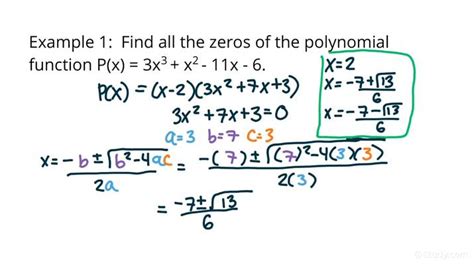 How to Use the Rational Zeros Theorem to Find All Irrational Zeros of a ...